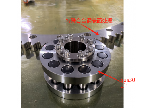 RGD齒圈齒輪是全SUS304不銹鋼材質(zhì)還是其他材質(zhì)？特殊合金鋼表面處理會(huì)生銹嗎？硬度多少？
